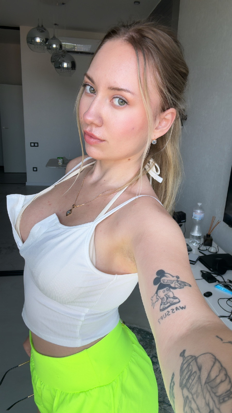 KateV in her underwear in Copenhagen