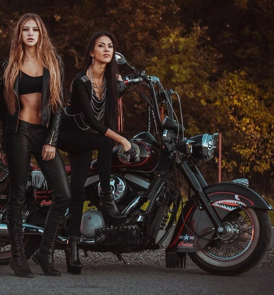 Beautiful girls and bikes in Copenhagen